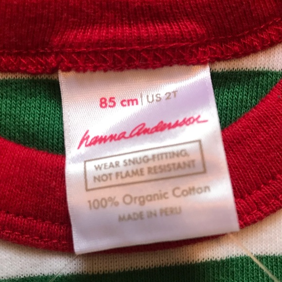 Hanna 2T Christmas Stripe Long Johns - Picture 8 of 16